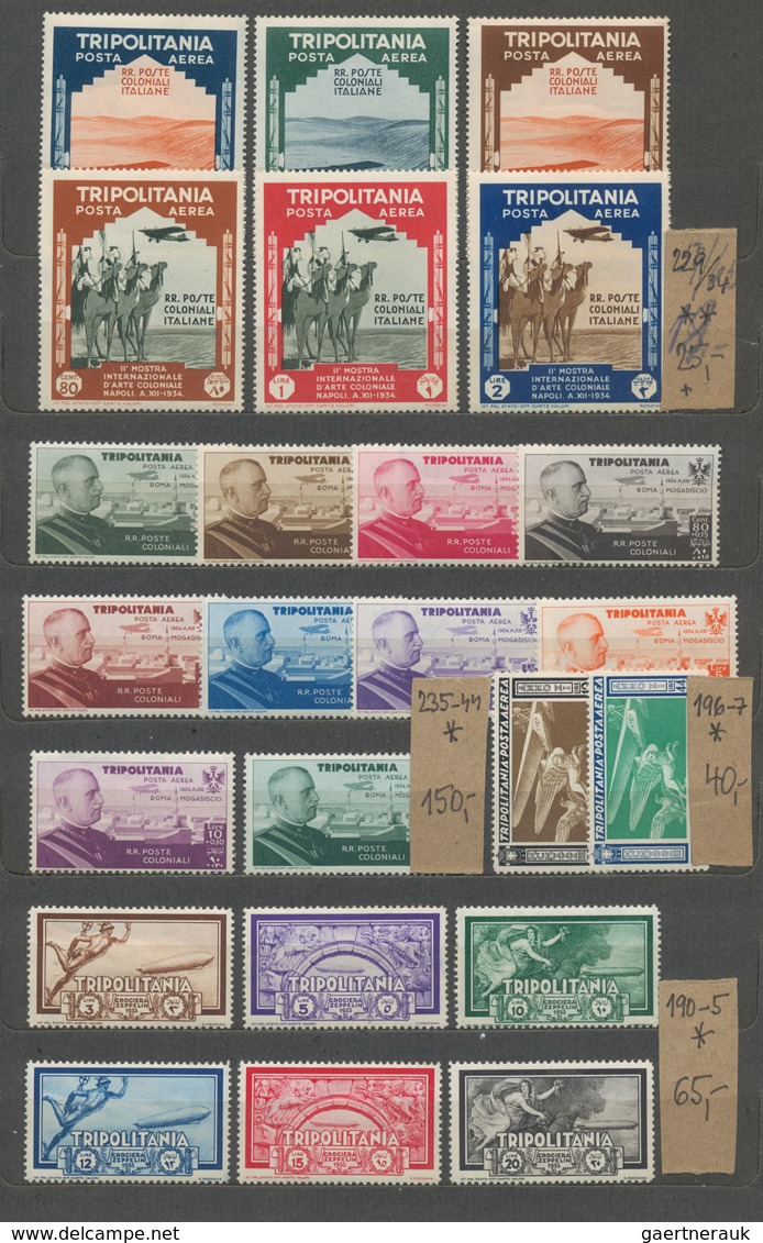 Italienische Kolonien: 1929/1936, Mint Collection In A Stockbook, Comprising General Issues, Libya/a - Amtliche Ausgaben