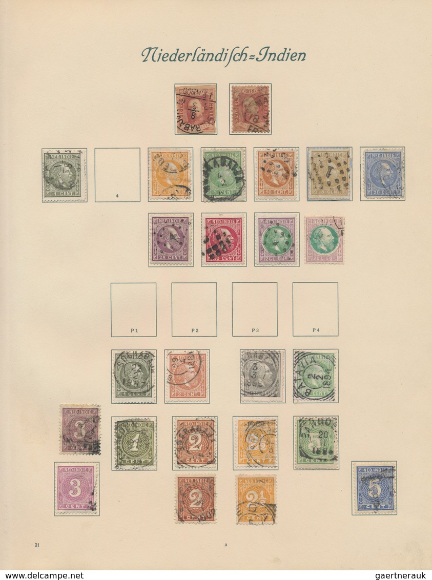 Niederländische Kolonien: 1864/1934, Mint And Used Collection On Album Pages, Main Value Dutch Indie - India Holandeses