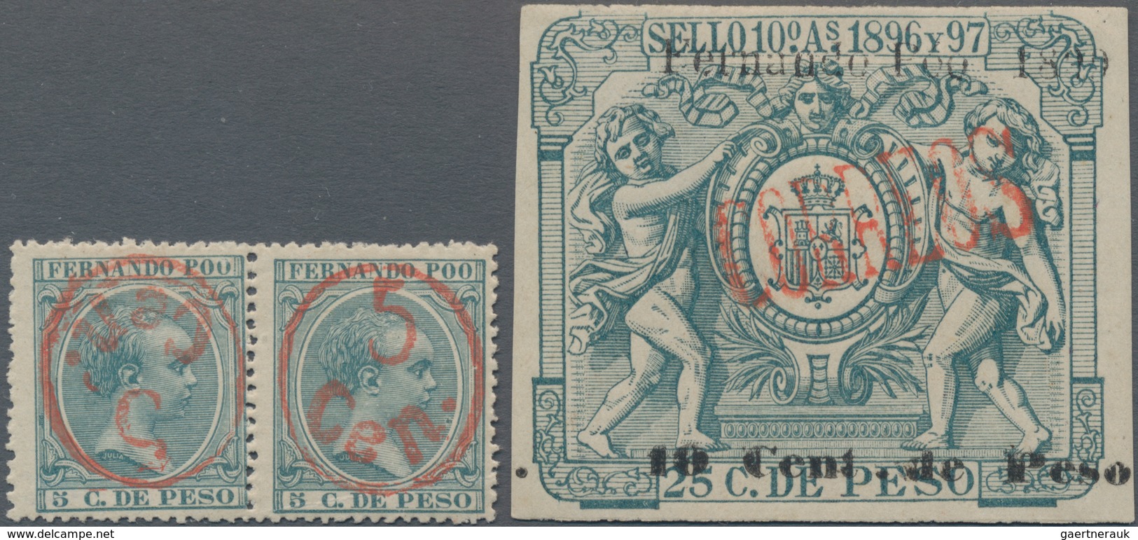 Spanische Kolonien: 1899/1909, Assortment Of Better Issues: Guinea Edifil 1/8 MNH, 9/26 MNH, 58A/R M - Colecciones