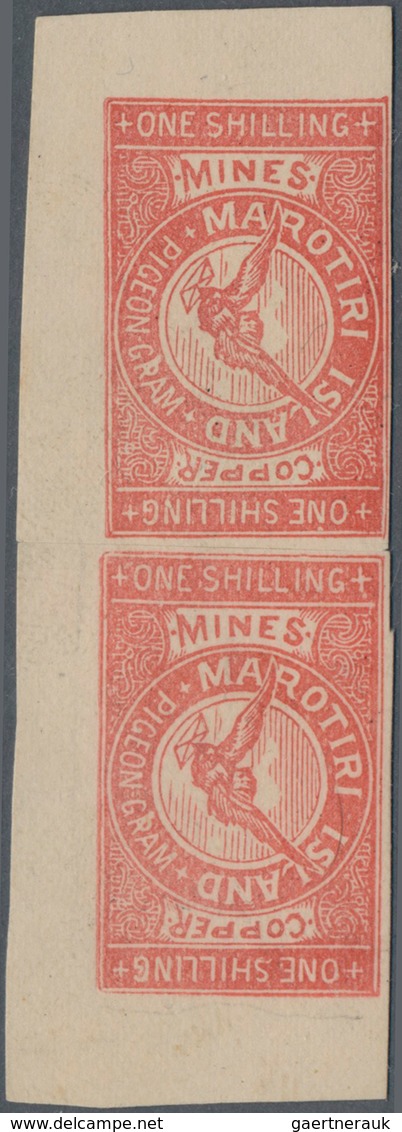 Brieftaubenpost: 1899/1904, NEW ZEALAND "THE GREAT BARRIER ISLAND PIGEON MAIL", extraordinary and de