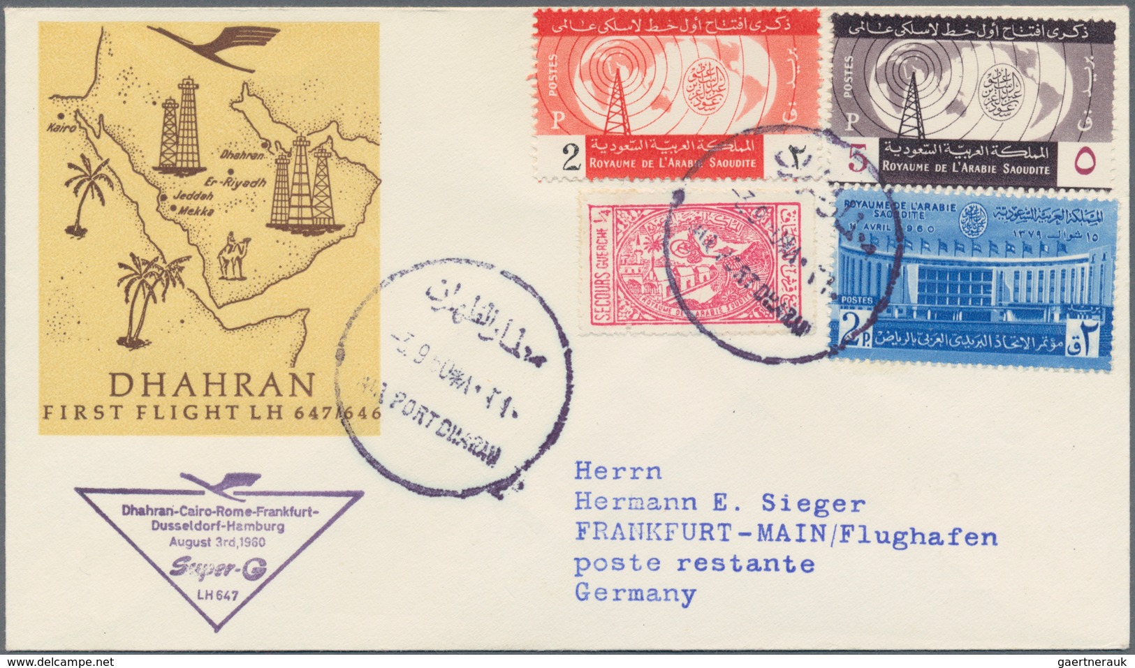 Flugpost Deutschland: 1955/1963, Lufthansa-Erstflüge, Sammlung Von Ca. 310 Augenscheinlich Nur Versc - Correo Aéreo & Zeppelin
