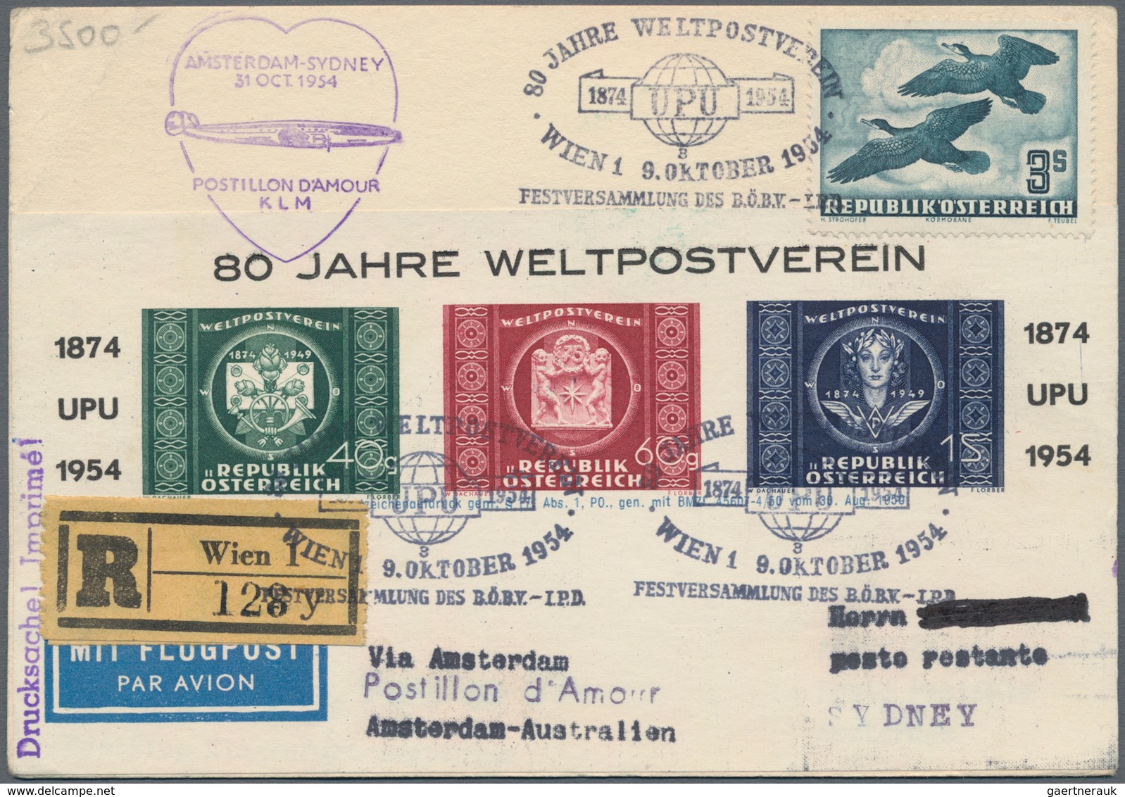 Flugpost Europa: 1946/1958, vielseitige Partie von ca. 85 Flugpost-Briefen und -Karten mit nur besse