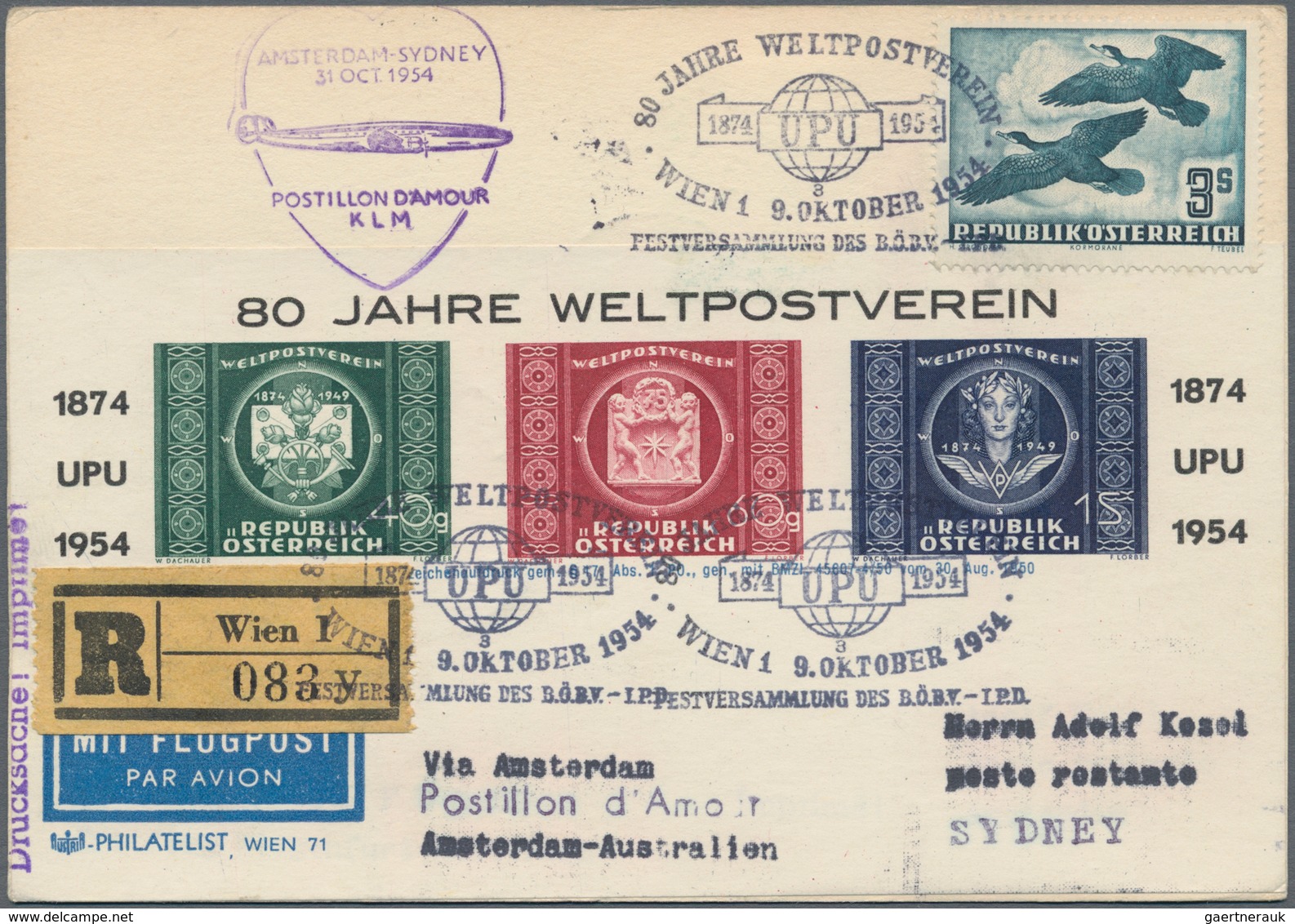 Flugpost Europa: 1950/1958, vielseitige Partie von ca. 93 Flugpost-Briefen und -Karten mit nur besse