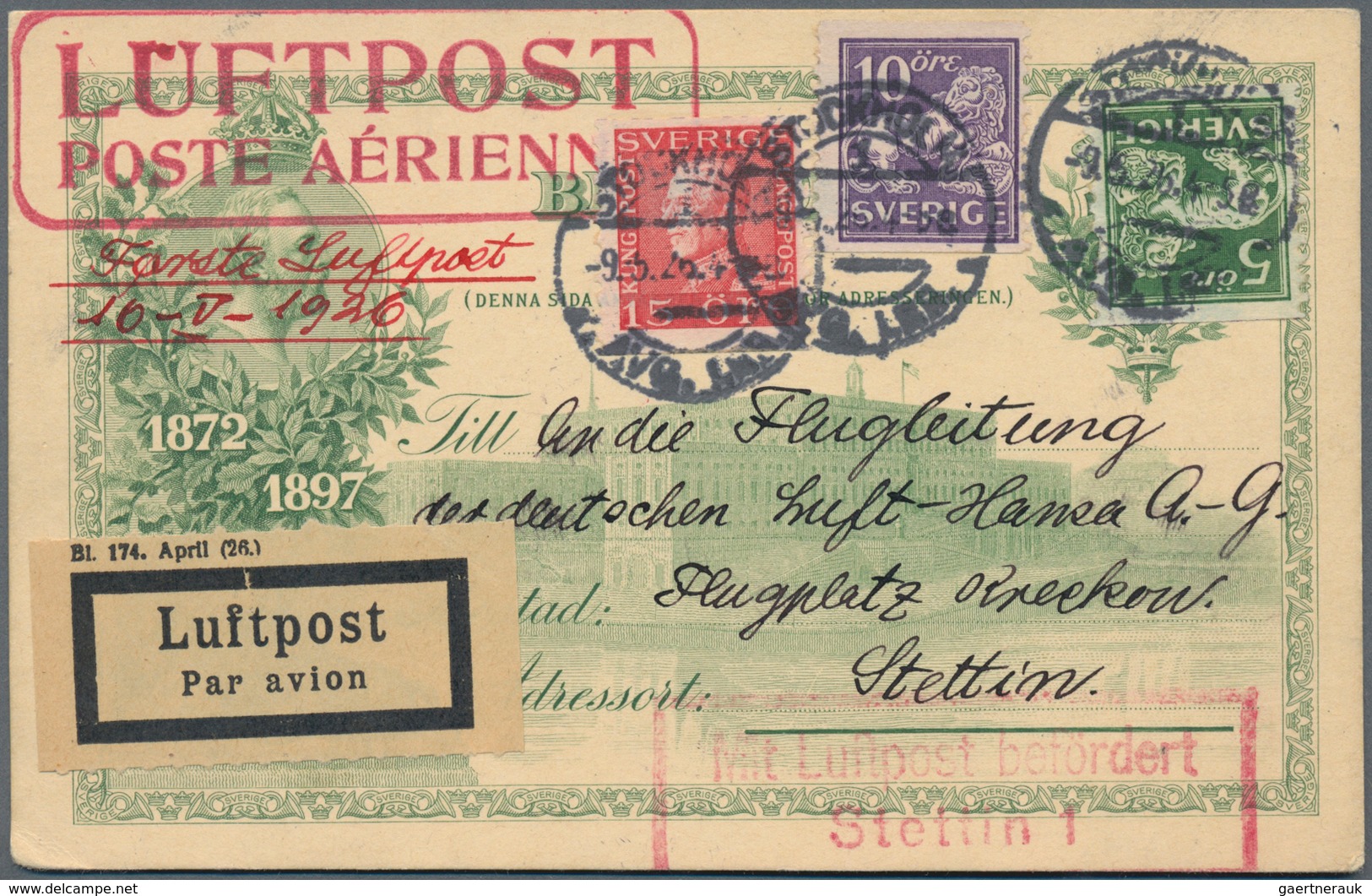 Flugpost Alle Welt: 1910 From Ca., Comprehensive Collection With Ca.100 Airmail Covers/cards, Compri - Otros & Sin Clasificación