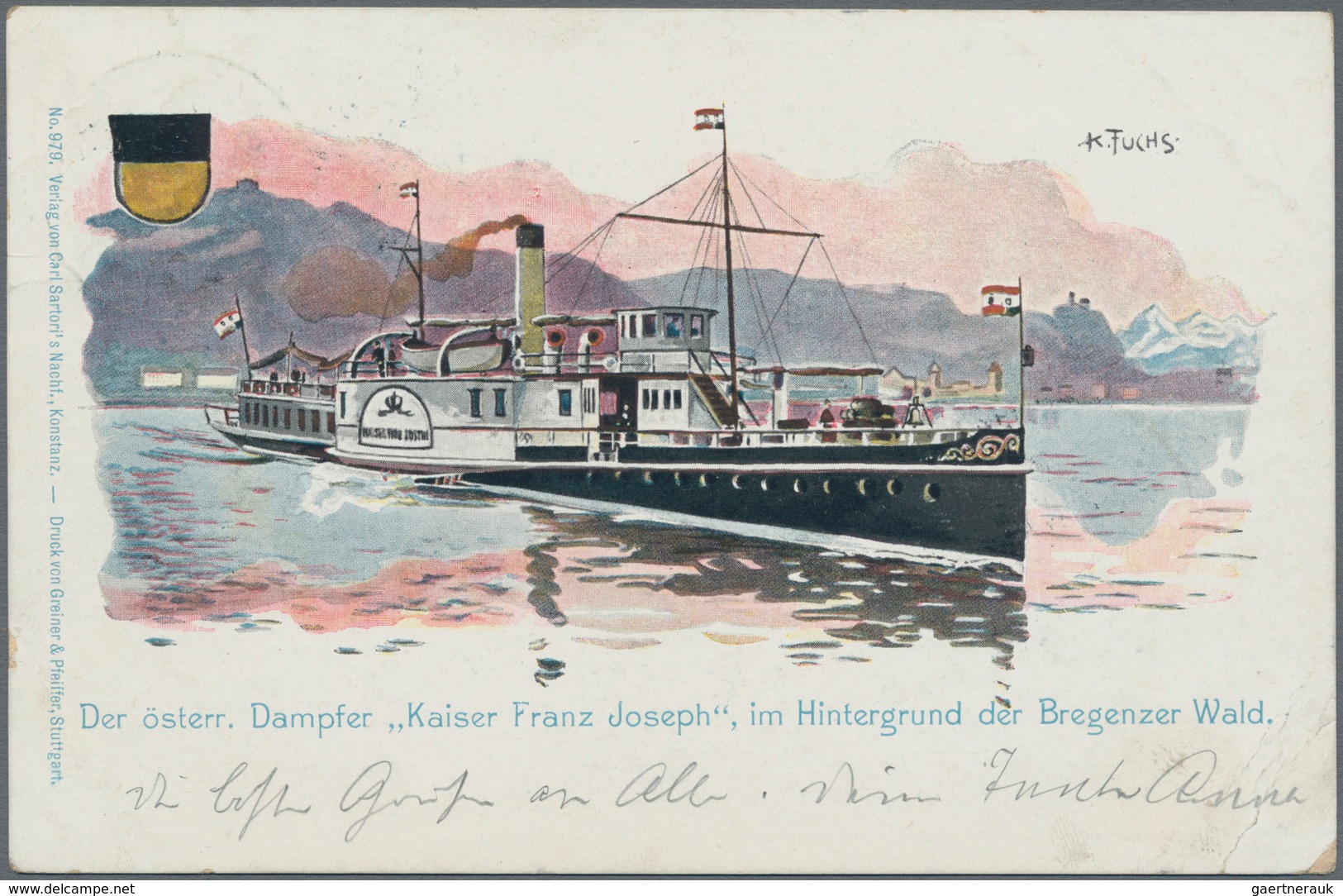Bodenseeschiffspost: 1757/1910 ca., sehr gehaltvolle und detaillierte Sammlung der Schiffspost auf d