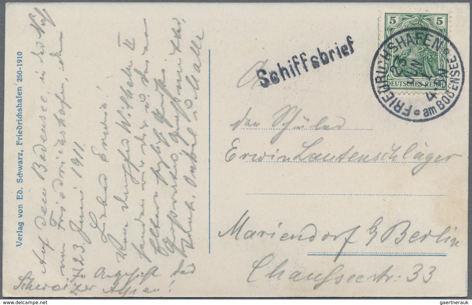 Bodenseeschiffspost: 1757/1910 ca., sehr gehaltvolle und detaillierte Sammlung der Schiffspost auf d