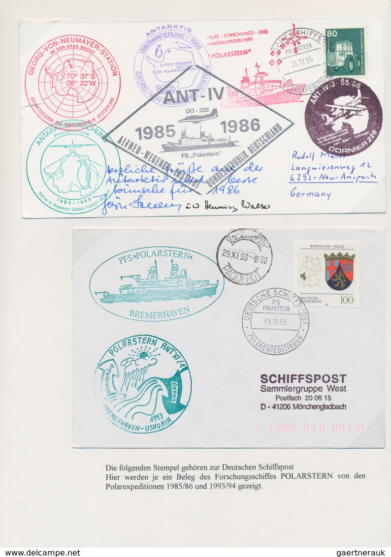 Schiffspost Deutschland: 1900/1994, Sammlung Von über 530 Schiffspostbelegen Mit Eindeutigem Schwerp - Colecciones