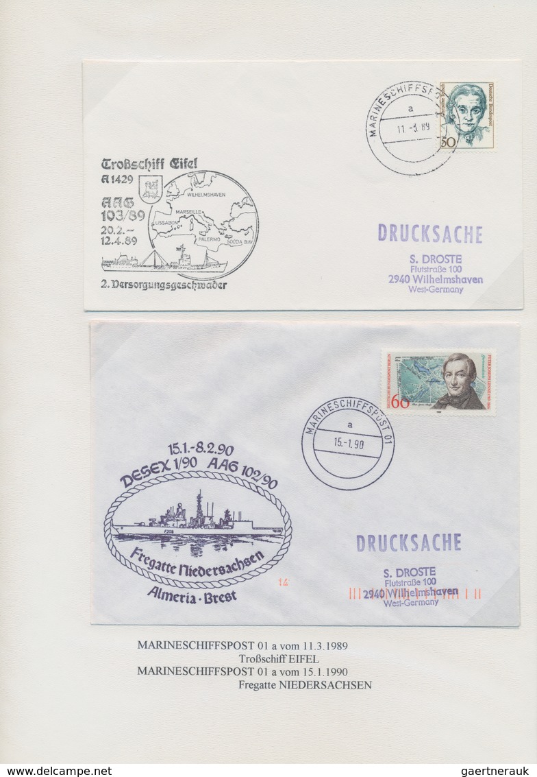 Schiffspost Deutschland: 1900/1994, Sammlung Von über 530 Schiffspostbelegen Mit Eindeutigem Schwerp - Sammlungen