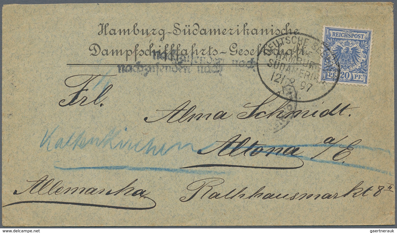 Deutsche Schiffspost - Marine: 1893/1931, Kleiner Sammlungsbestand Von 45 Belegen "Dt. Seepost Und M - Sonstige & Ohne Zuordnung