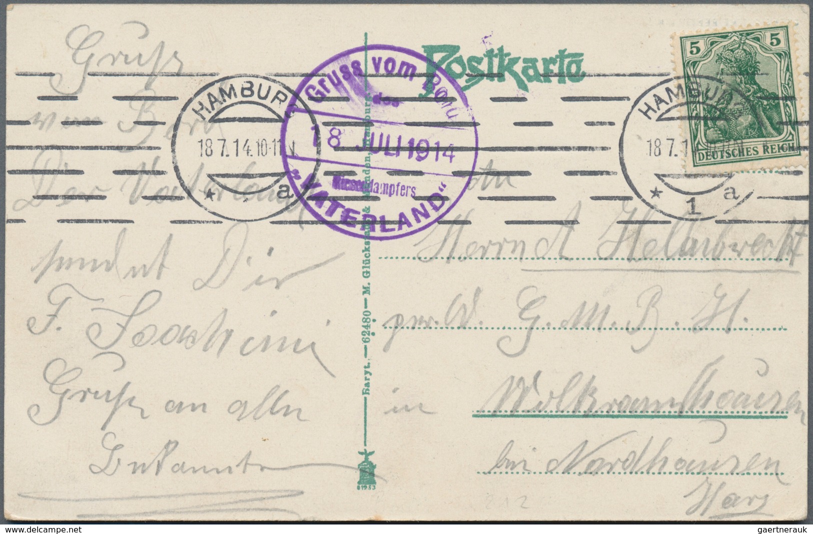 Deutsche Schiffspost - Marine: 1898/1940 (ca.), vielseitige Partie von 26 Schiffspost-Briefen und -K