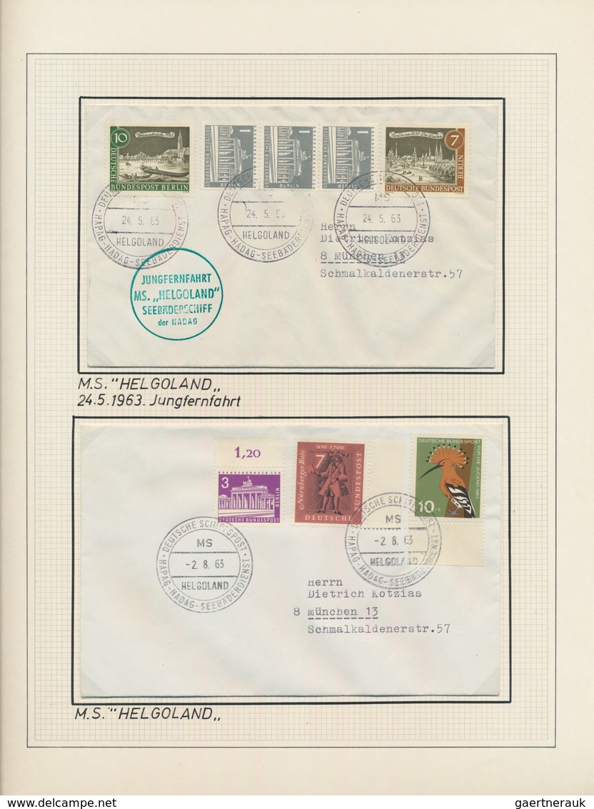 Schiffspost Alle Welt: 1959/1983, Collection Of Apprx. 650 Covers/cards In Eight Binders, Comprising - Otros & Sin Clasificación
