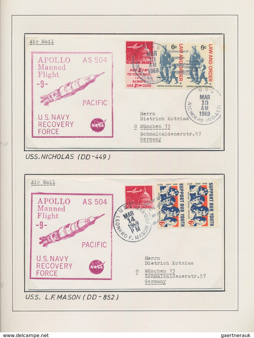Schiffspost Alle Welt: 1959/1983, collection of apprx. 650 covers/cards in eight binders, comprising