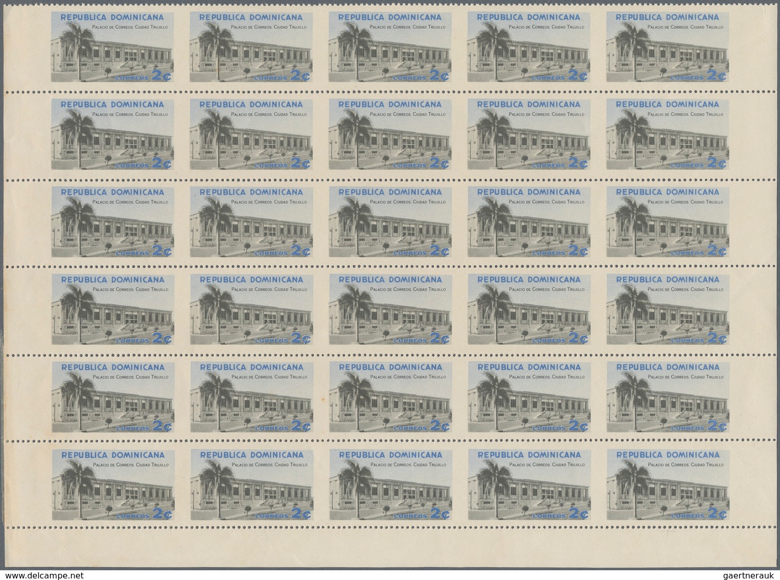 Thematische Philatelie: 1936/2005, Dominican Republic. Large stock of imperforate proof progressive