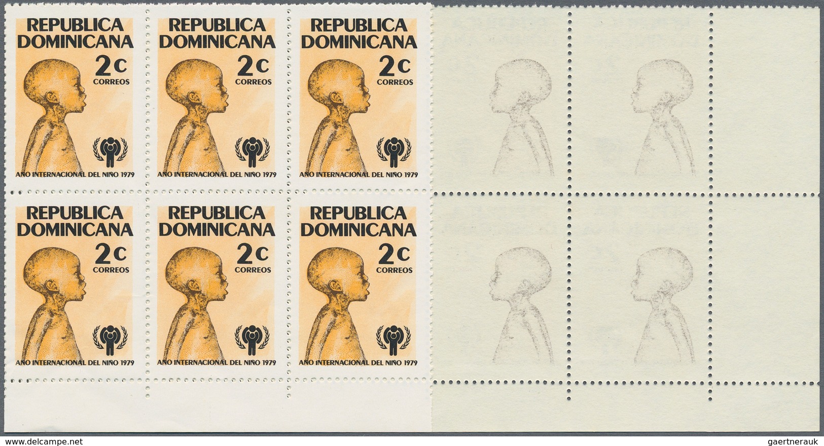 Thematische Philatelie: 1936/2005, Dominican Republic. Large stock of imperforate proof progressive