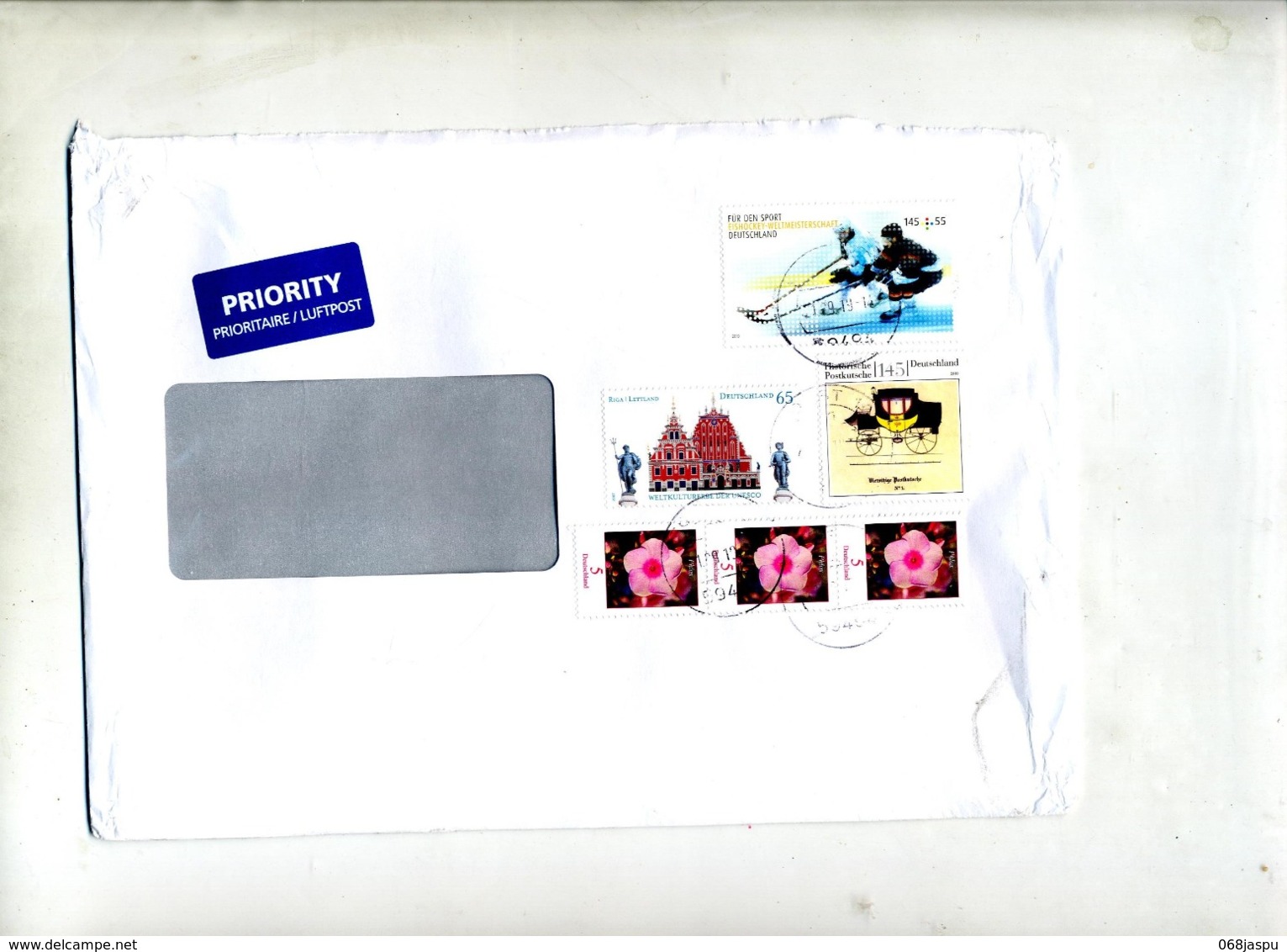 Lettre Cachet Soest Sur Hockey Fleur Riga - Franking Machines (EMA)