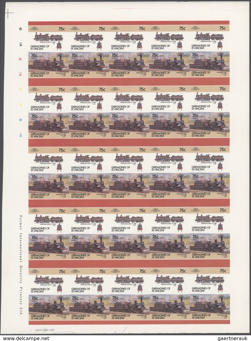 Thematische Philatelie: 1980s (approx). Lot Contains Imperforate Progressive Proof Stamps Of Grenadi - Non Classés