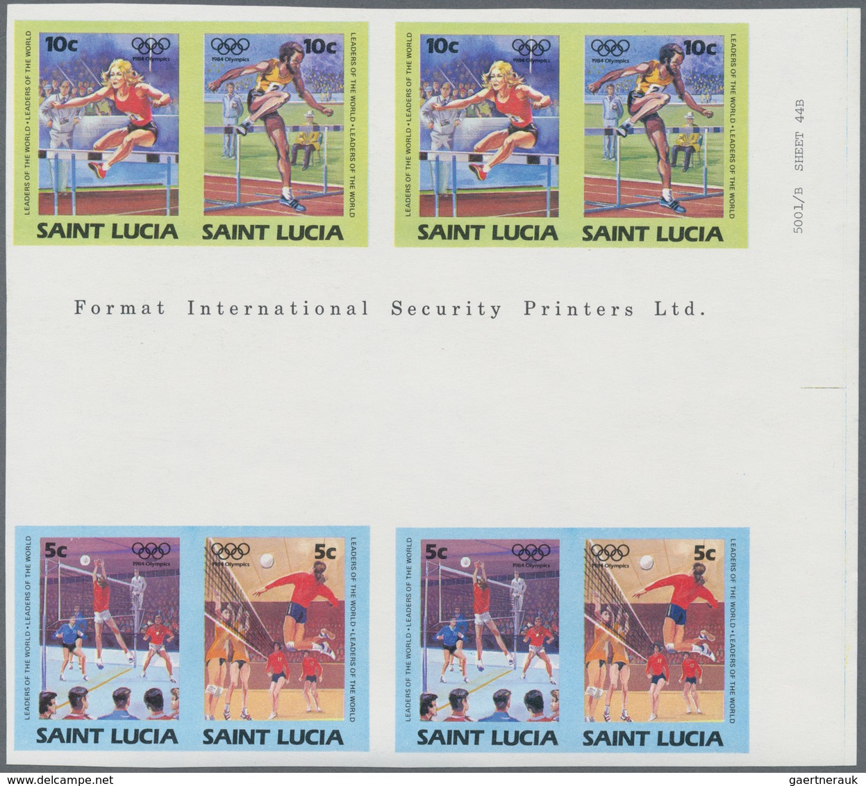 Thematische Philatelie: 1983/1986, St. Lucia. Large Stock Of Imperforate Proof Progressive Stamps An - Non Classés