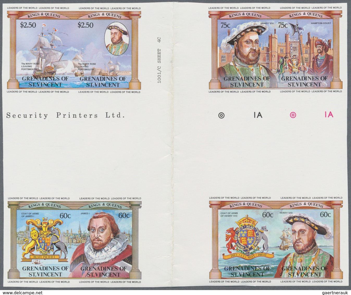 Thematische Philatelie: 1983/1988, Grenadines Of St. Vincent. Large Stock Of Imperforate Proof Progr - Non Classés