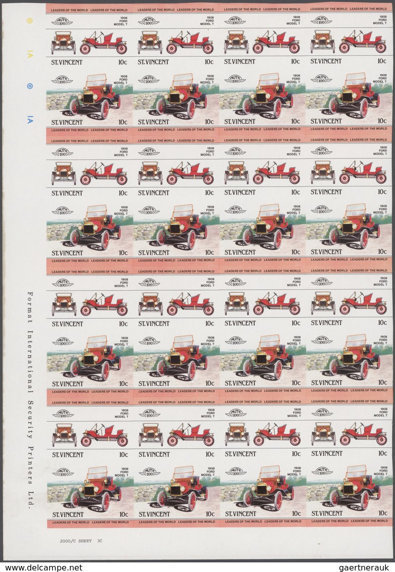 Thematische Philatelie: 1983/1988, St. Vincent. Large Stock Of Imperforate Proof Progressive Stamps - Non Classés