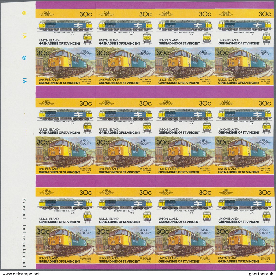 Thematische Philatelie: 1984/1987, UNION ISLAND. Big stock of imperforate proof progressive stamps a