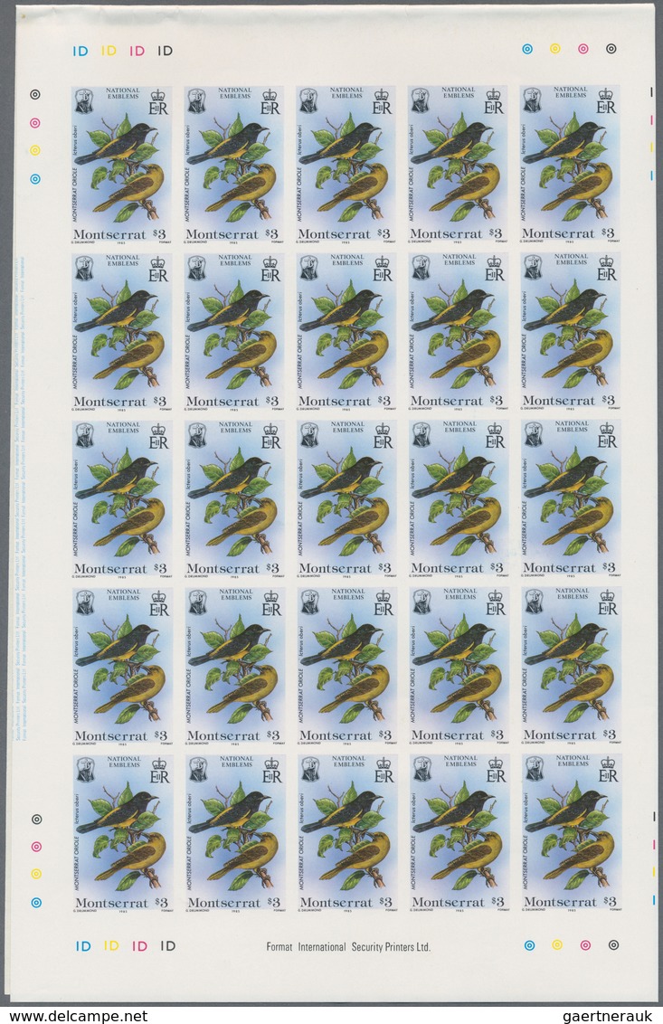 Thematische Philatelie: 1985/1986, Montserrat. Big Stock Of Imperforate Proof Progressive Stamps And - Ohne Zuordnung