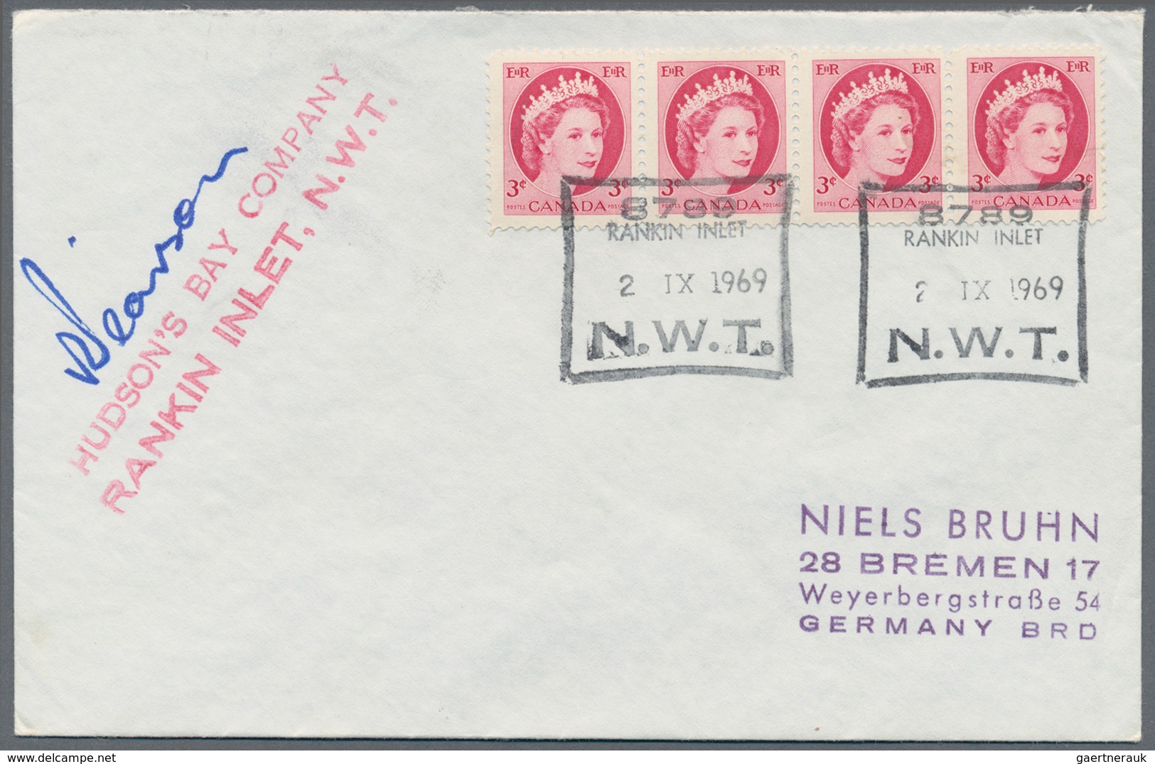 Thematik: Arktis / Arctic: 1963/1980, Canada/North West Territory, Collection Of Apprx. 95 Covers, S - Sonstige & Ohne Zuordnung