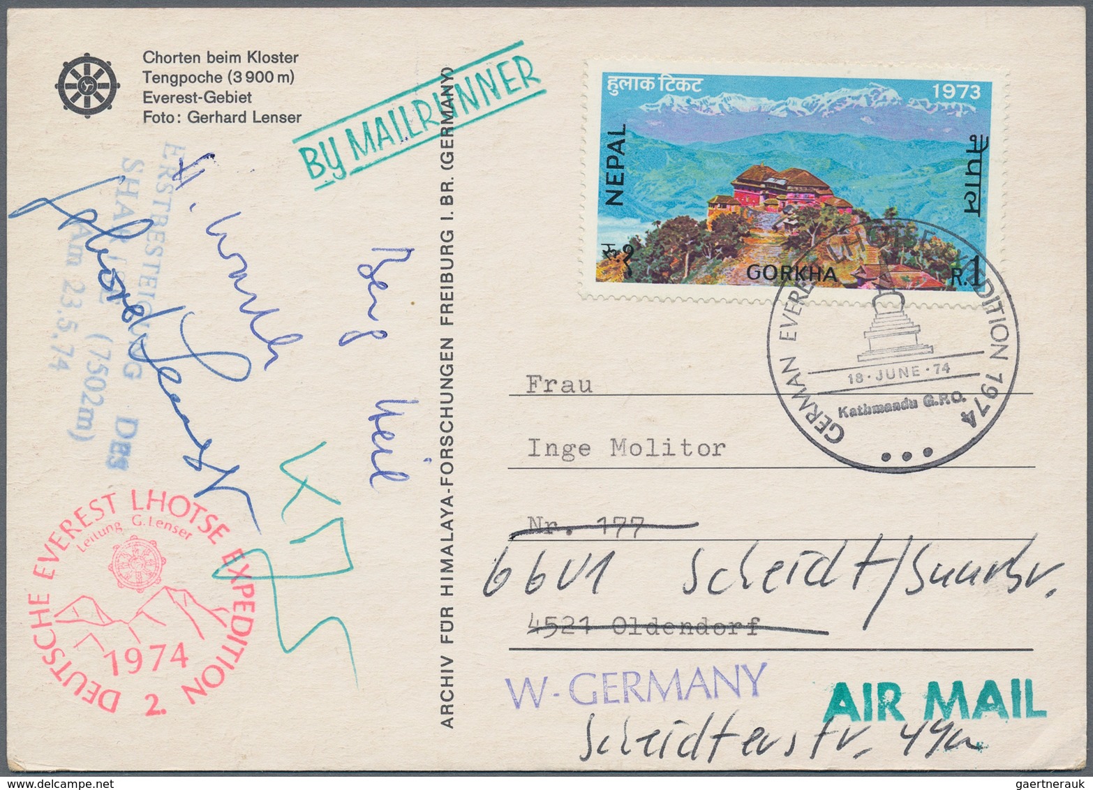 Thematik: Bergsteigen / Mountaineering: 1960/1978, Germany/Austria/Switzerland. Lot With 19 Covers A - Bergsteigen