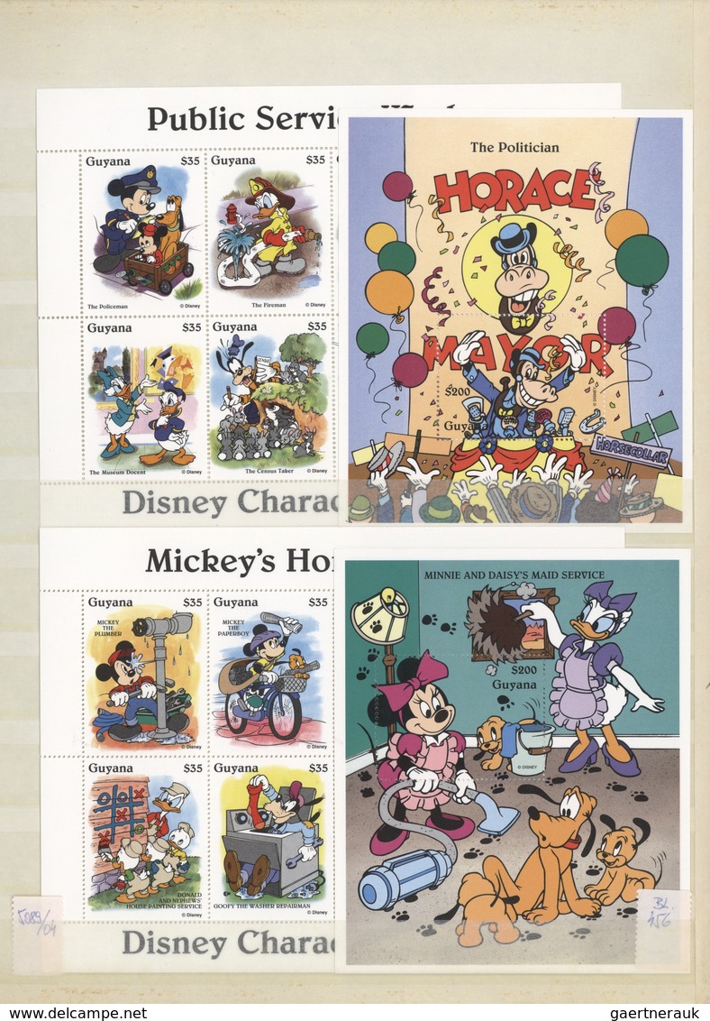 Thematik: Comics / Comics: 1980s/1990s, WALT DISNEY, Comprehensive MNH Accumulation In Two Stockbook - Fumetti