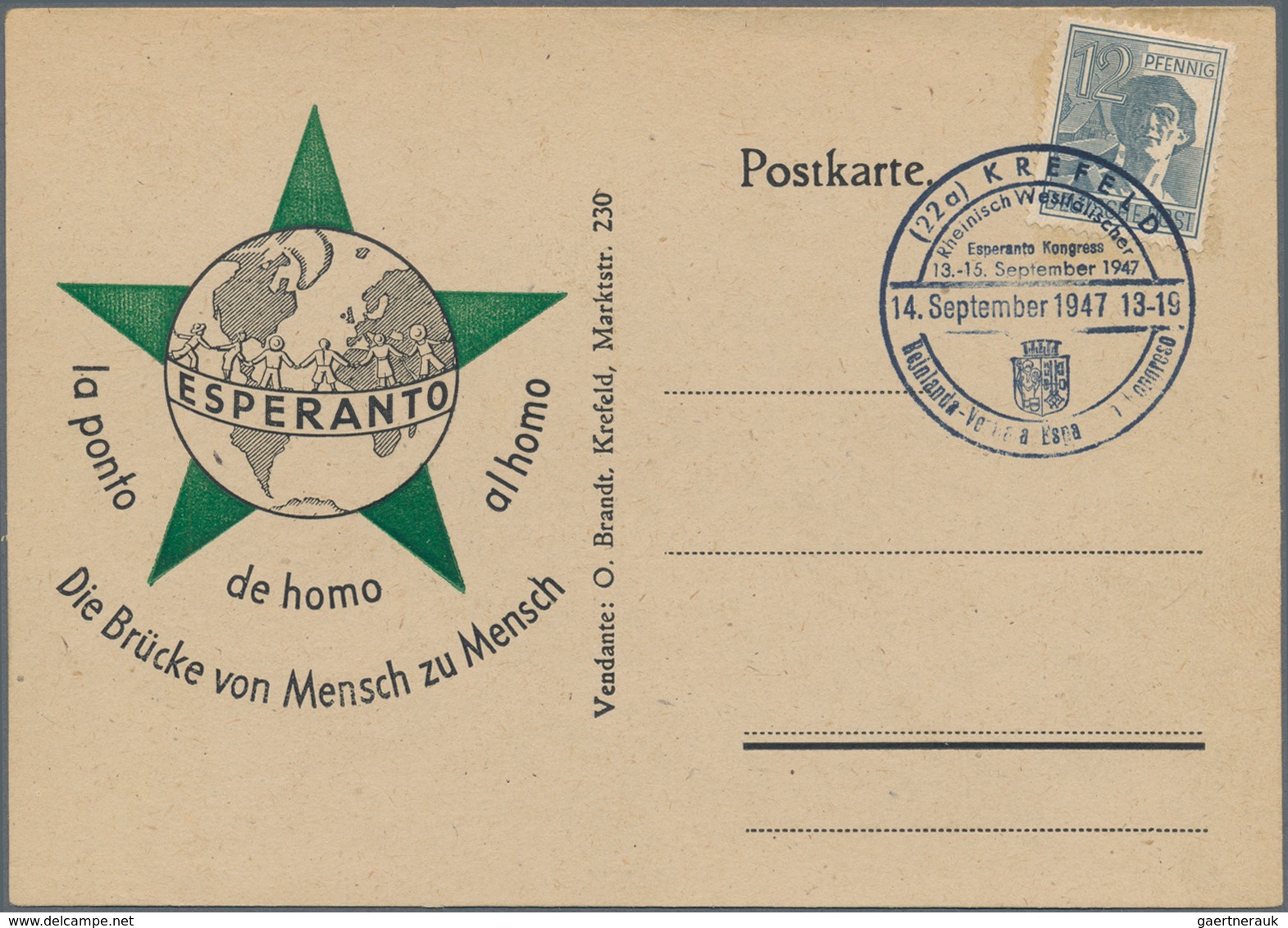 Thematik: Esperanto: 1929/1950, Interesting Collecting Of 16 Covers And Cards Showing Esperato Impri - Esperánto