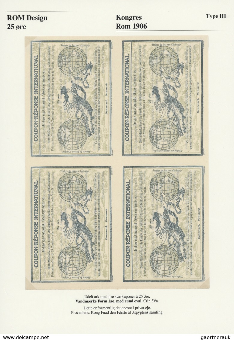 Thematik: I.A.S. / Intern. Reply Coupons: 1906/2014, The W. Lauth Collection Of DANISH Intern. Reply - Ohne Zuordnung