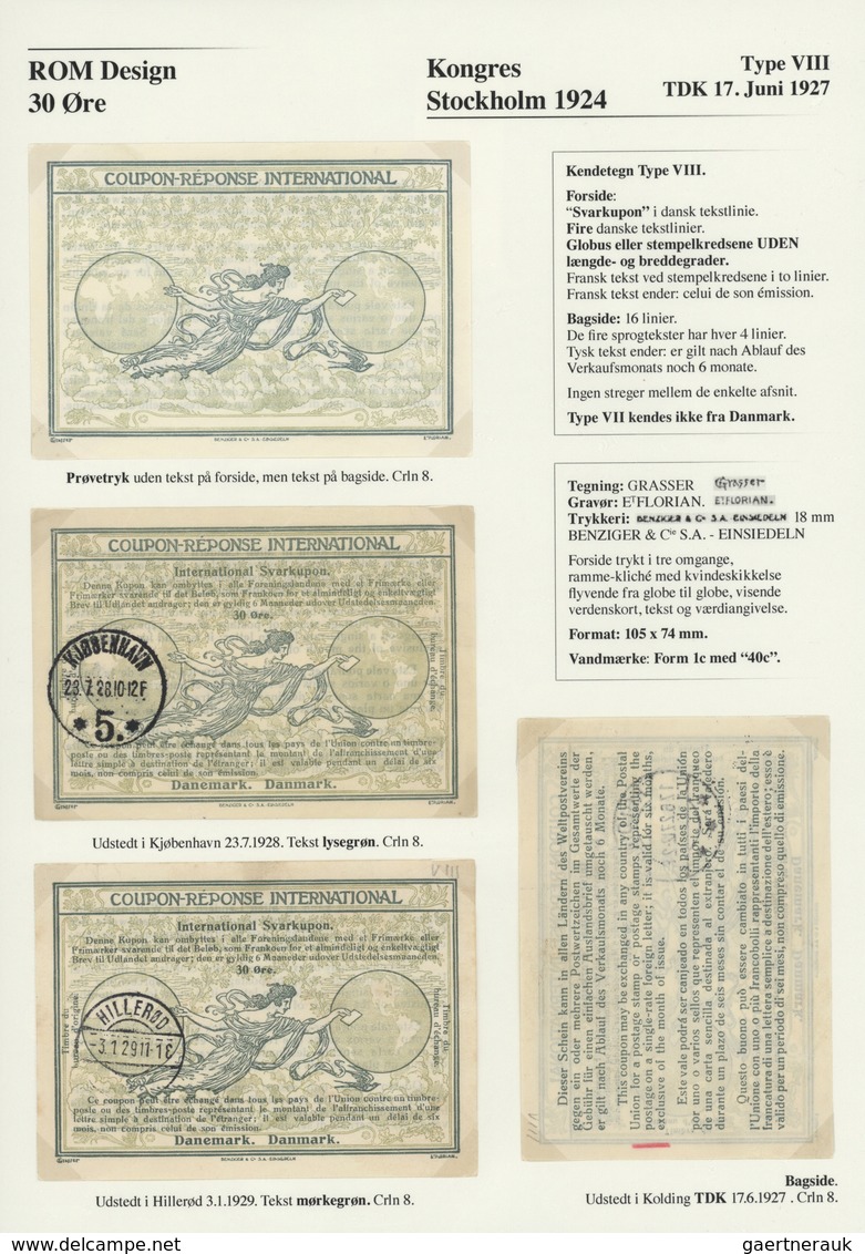 Thematik: I.A.S. / intern. reply coupons: 1906/2014, The W. Lauth collection of DANISH Intern. Reply