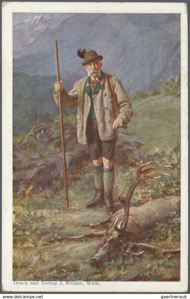 Thematik: Jagd / hunting: 1812/2000 (ca.), vielseitiger Sammlungsposten von ca. 240 Belegen, dabei e