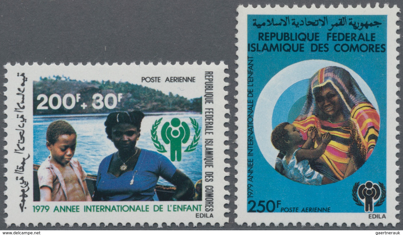 Thematik: Kinder / Children: 1979, COMORES: International Year Of The Child Complete Set Of Two 200+ - Otros & Sin Clasificación