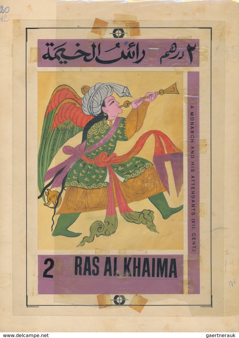 Thematik: Malerei, Maler / Painting, Painters: 1967, Arabic Paintings, Complete Set, Seven Artworks - Andere & Zonder Classificatie