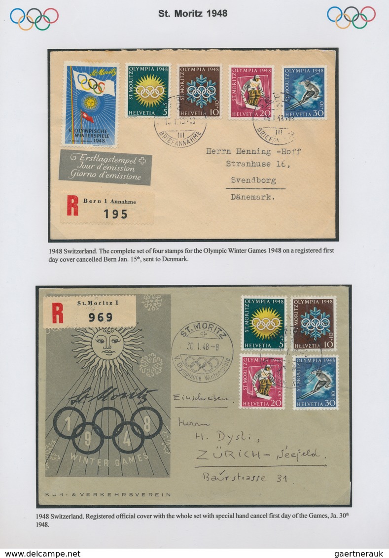 Thematik: Olympische Spiele / olympic games: THE WORLD OF SKIING: Olympics 1924 Chamonix. The Foundi