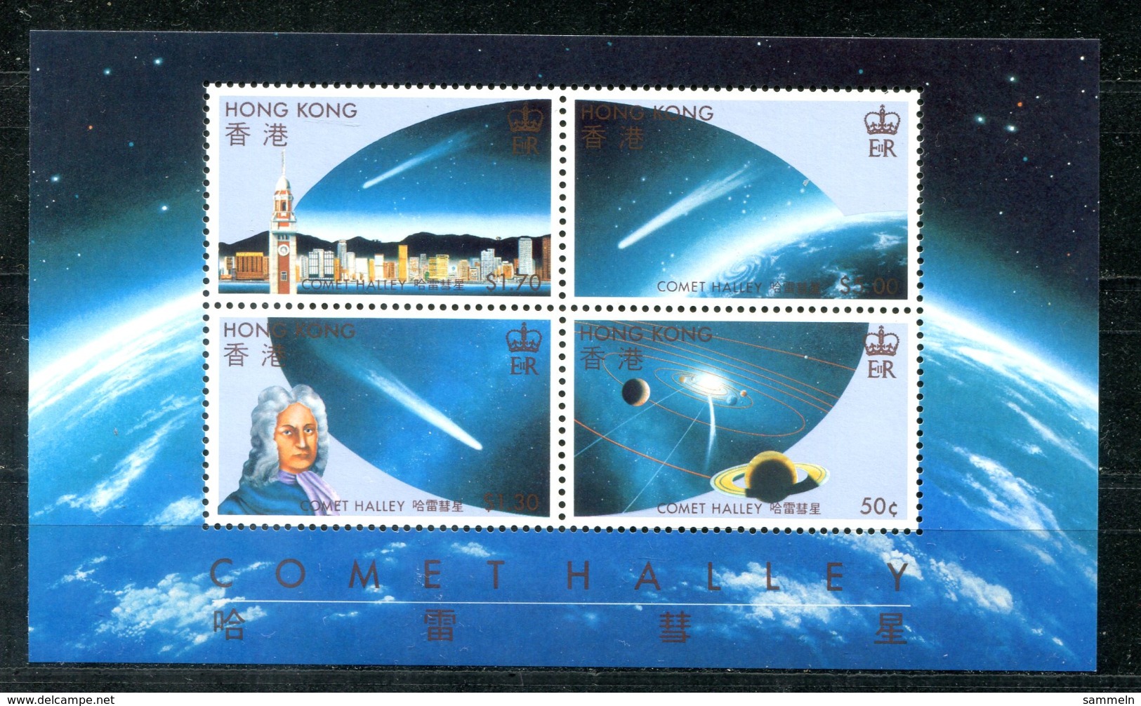 4961 - HONGKONG - Block 6 Postfrisch - Halley - Mnh Mini Sheet - Blocks & Sheetlets