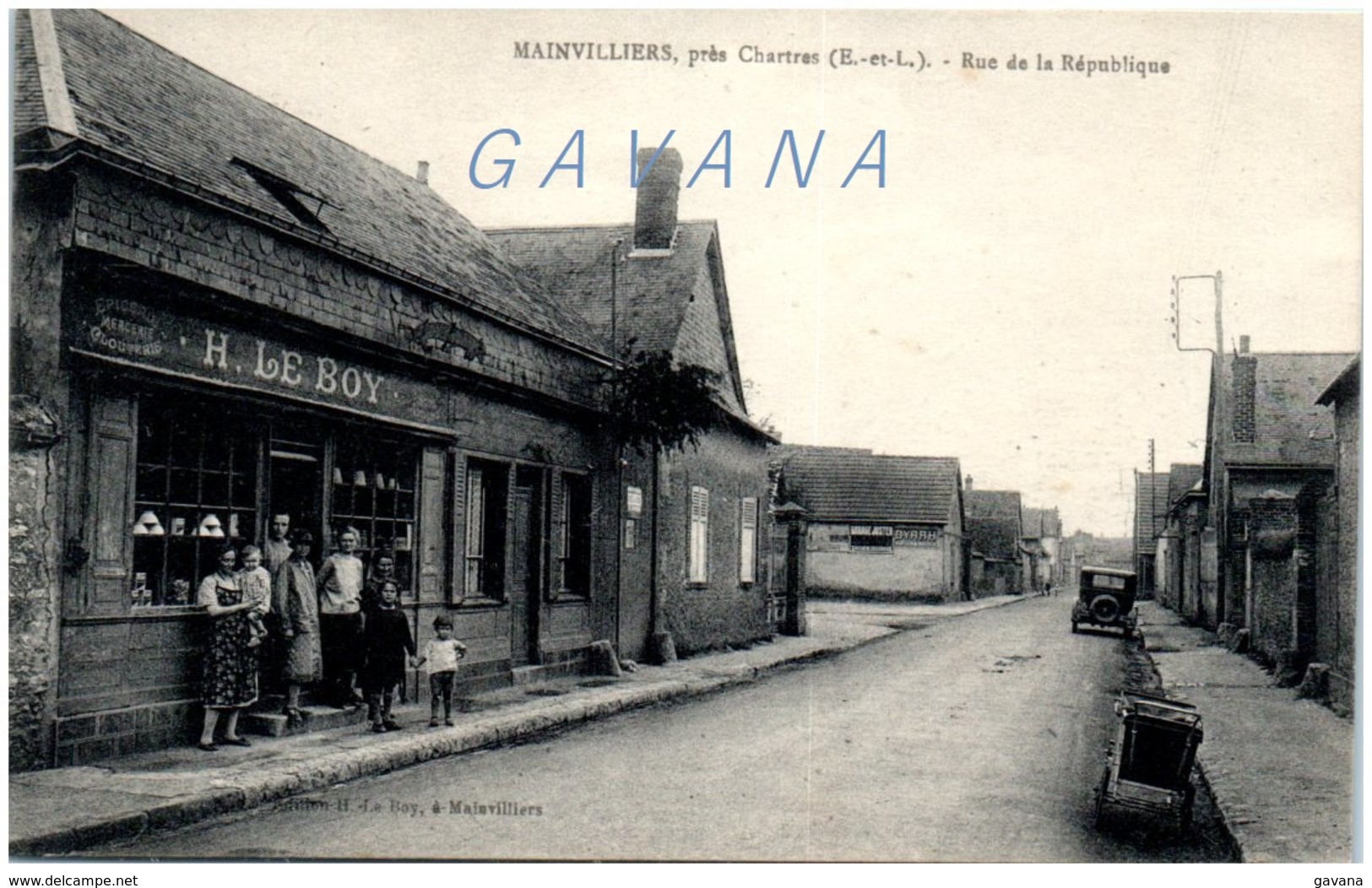 28 MAINVILLIERS Près Chartres - Rue De La République - Sonstige & Ohne Zuordnung