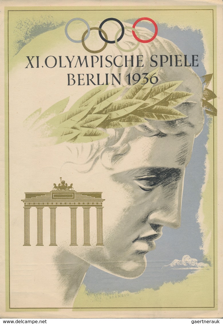 Thematik: Olympische Spiele / Olympic Games: 1936 - Berlin, Das Telegramm Zur Veranstaltung Mit DV C - Sonstige & Ohne Zuordnung