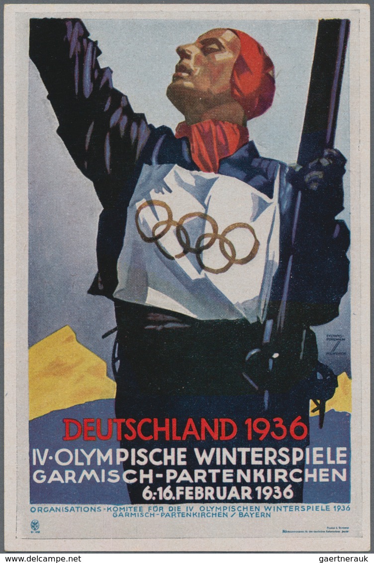 Thematik: Olympische Spiele / Olympic Games: 1936 - Garmisch-Partenkirchen, Hochwertige Spezialsamml - Sonstige & Ohne Zuordnung