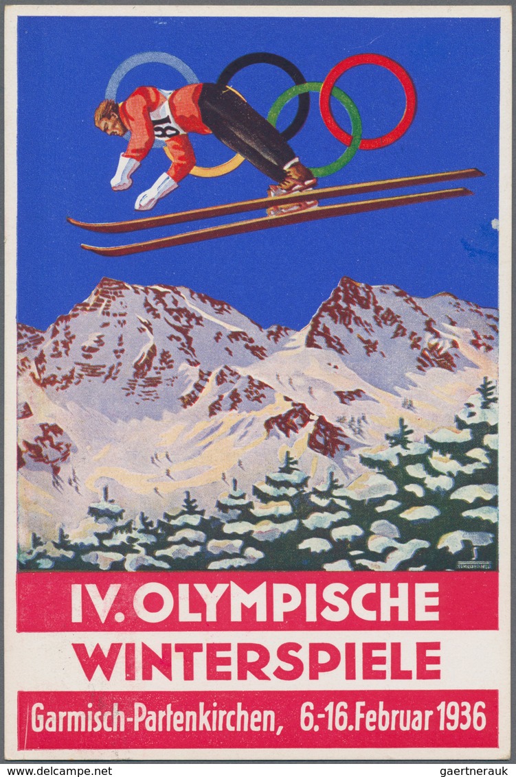 Thematik: Olympische Spiele / Olympic Games: 1936 - Garmisch-Partenkirchen, Hochwertige Spezialsamml - Sonstige & Ohne Zuordnung