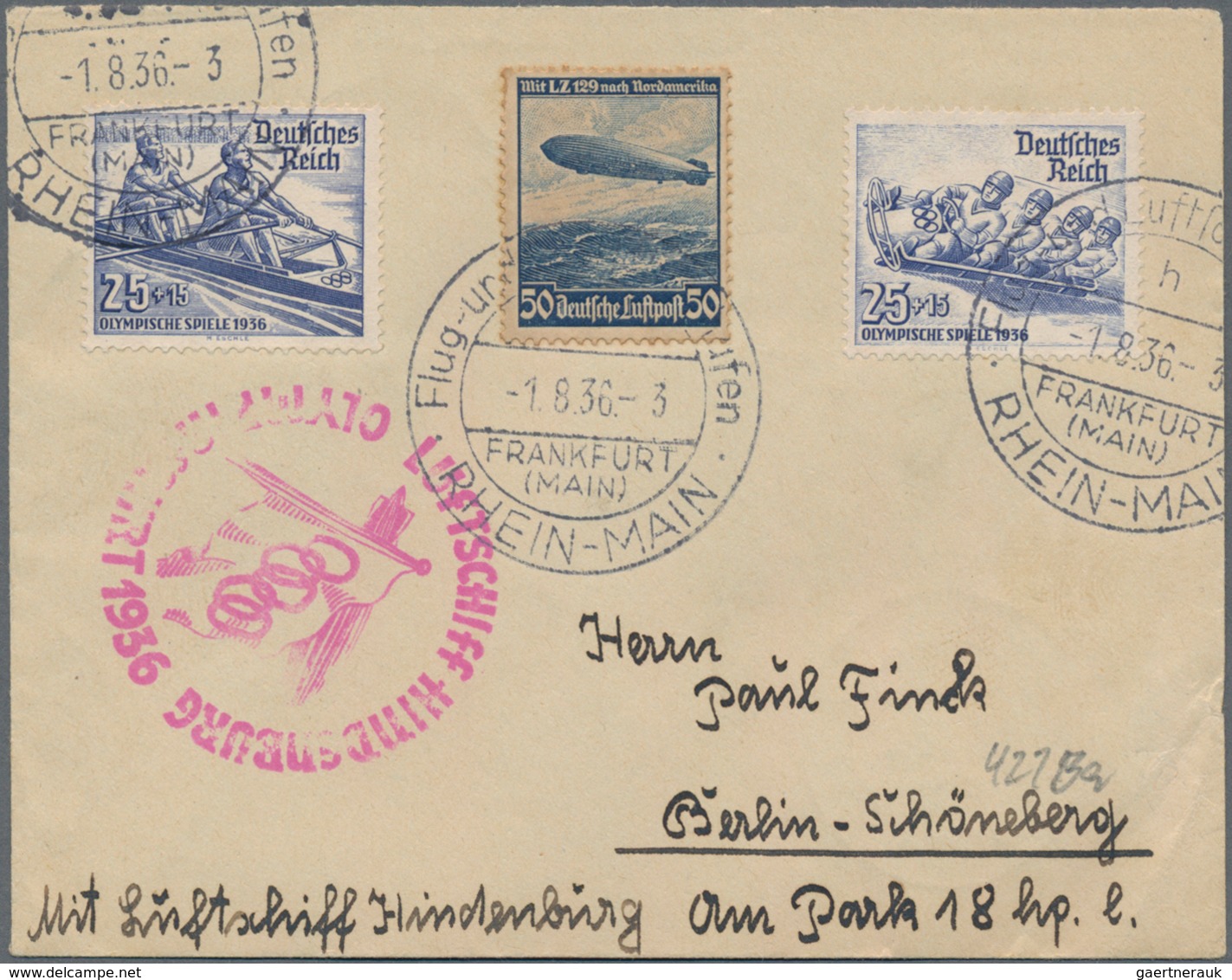 Thematik: Olympische Spiele / olympic games: 1936 - Garmisch-Partenkirchen, hochwertige Spezialsamml