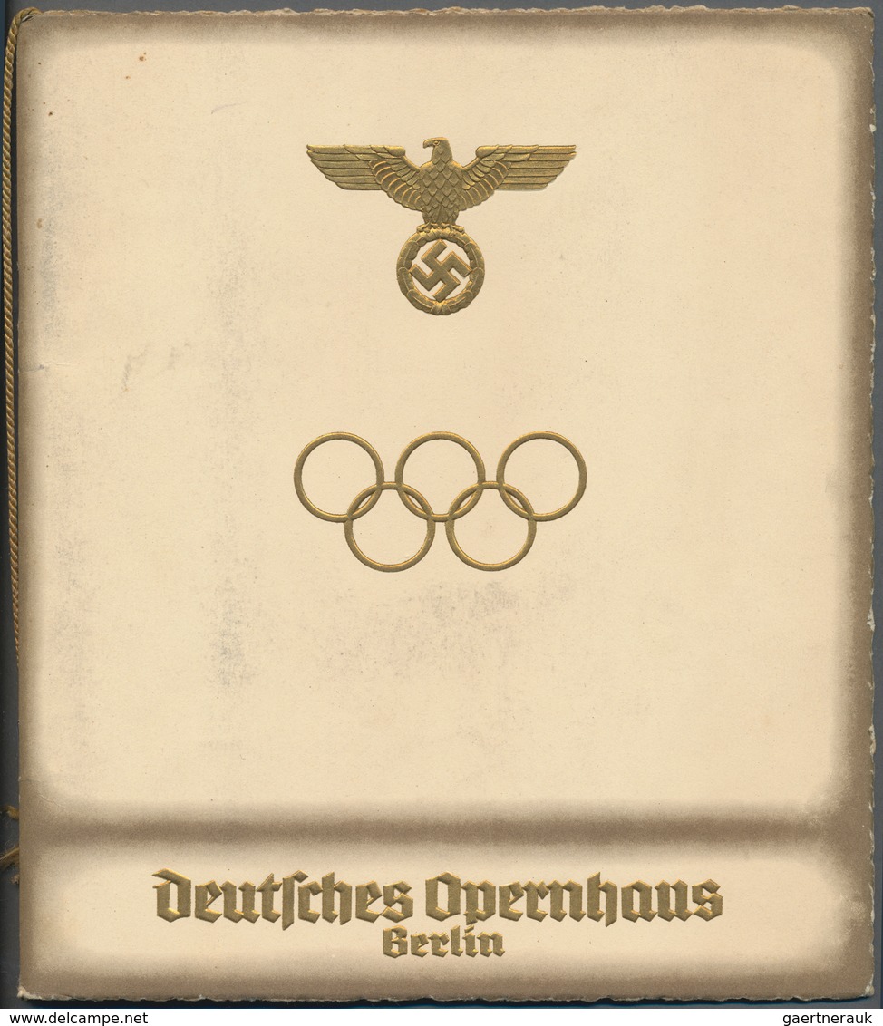 Thematik: Olympische Spiele / Olympic Games: 1936, German Reich For Berlin '36. Lot With Two Attract - Sonstige & Ohne Zuordnung