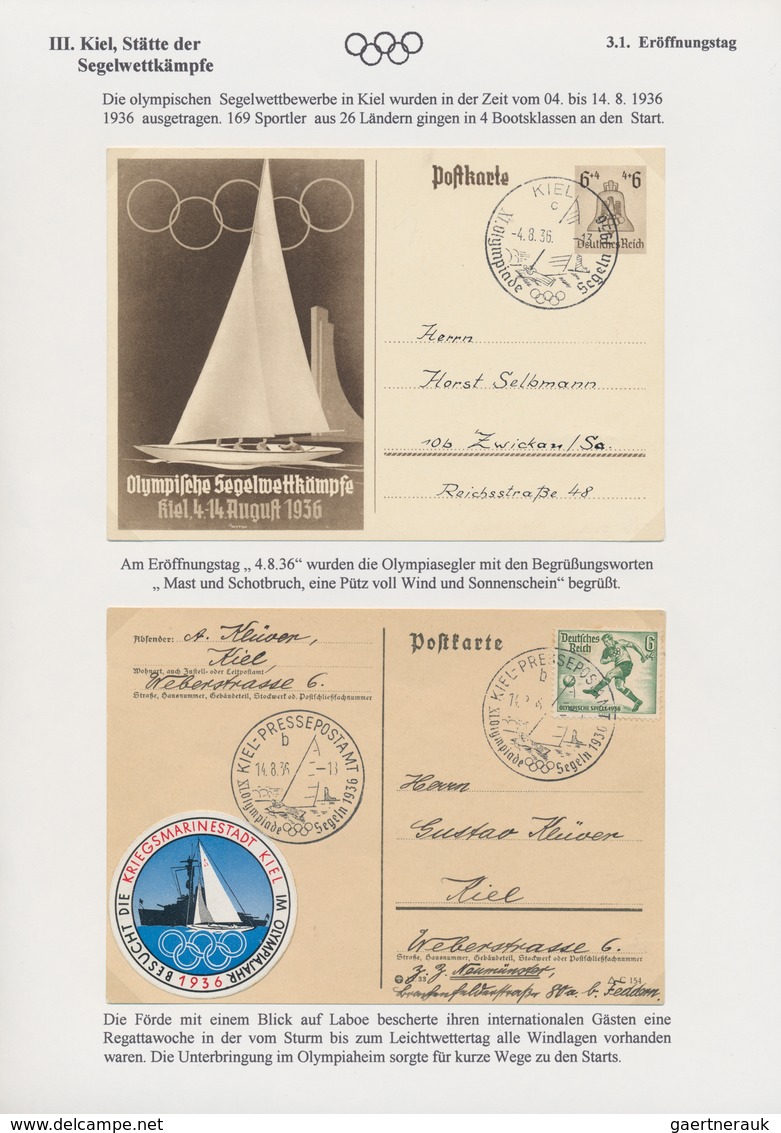 Thematik: Olympische Spiele / olympic games: 1936, Olympic Games Garmisch and Berlin (incl. a brief