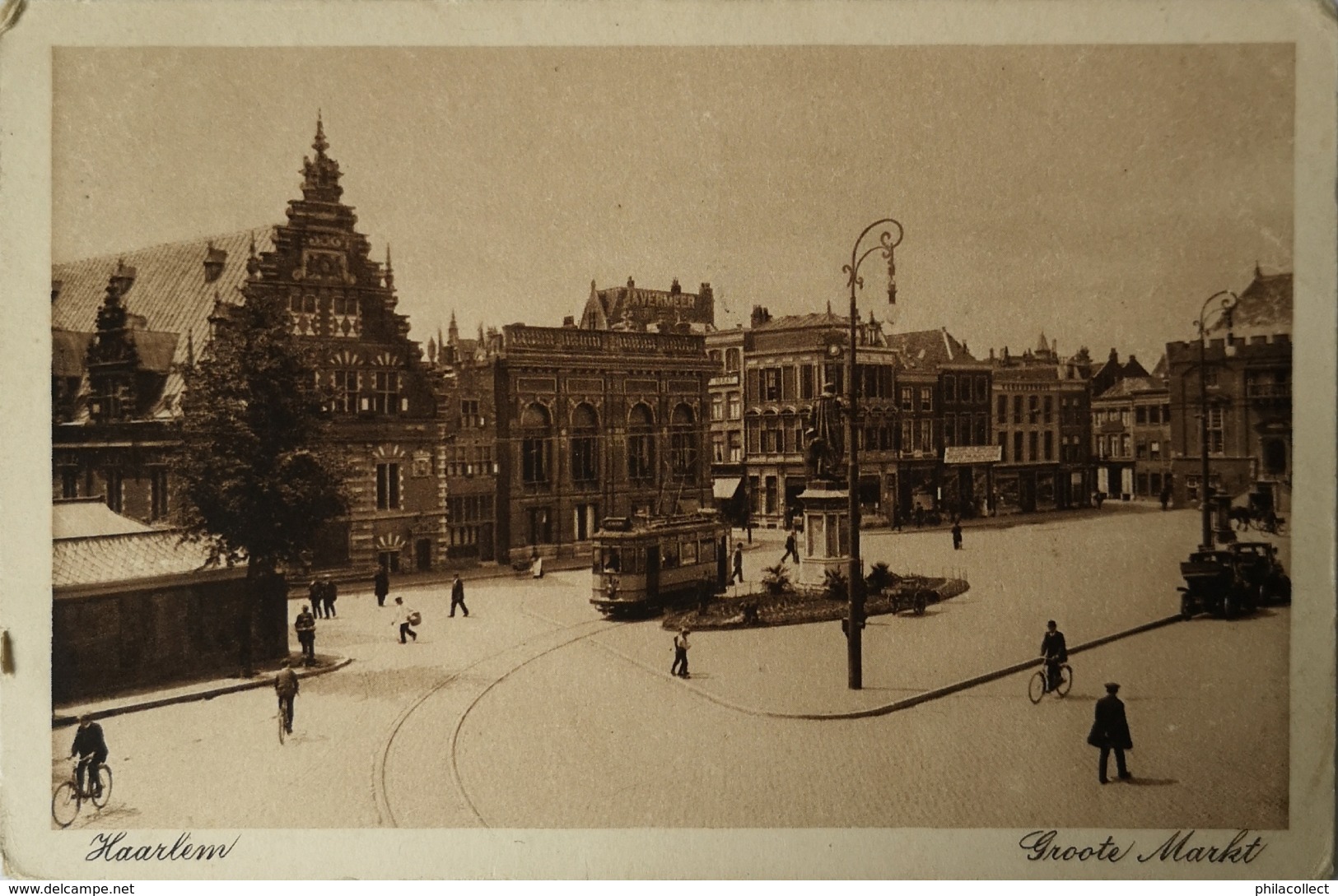 Haarlem // Groote Markt Met Tram 1915 - Haarlem