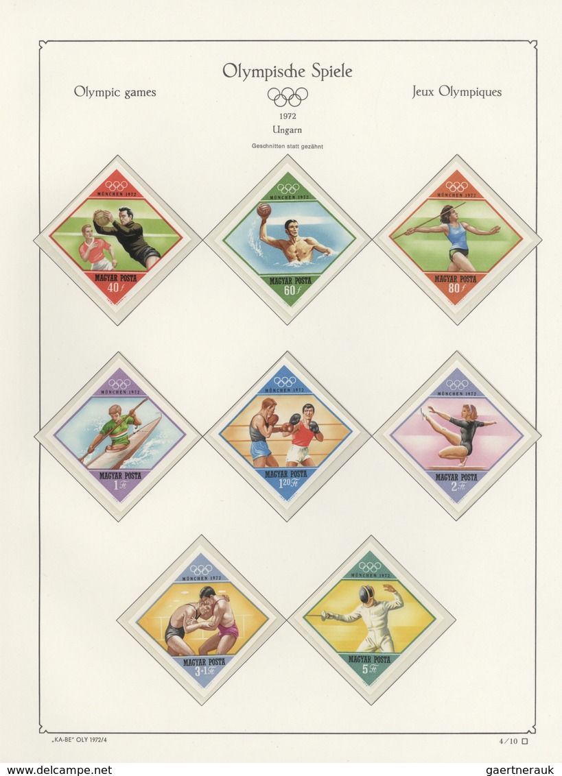 Thematik: Olympische Spiele / Olympic Games: 1968/1972, U/m Collection With Stamps And Souvenir Shee - Other & Unclassified