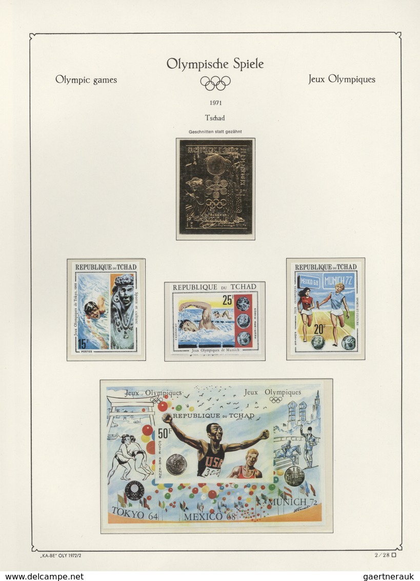 Thematik: Olympische Spiele / Olympic Games: 1968/1972, U/m Collection With Stamps And Souvenir Shee - Altri & Non Classificati