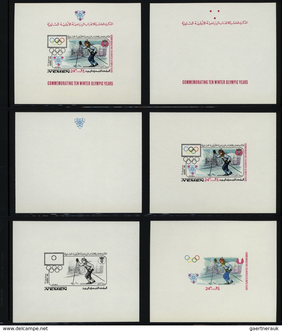 Thematik: Olympische Spiele / olympic games: 1968/1984, Sharjah and Yemen, MNH balance of thematic i