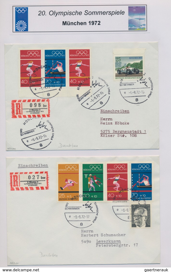 Thematik: Olympische Spiele / Olympic Games: 1972, Olympische Spiele , München, Kiel, Augsburg, Sowi - Sonstige & Ohne Zuordnung
