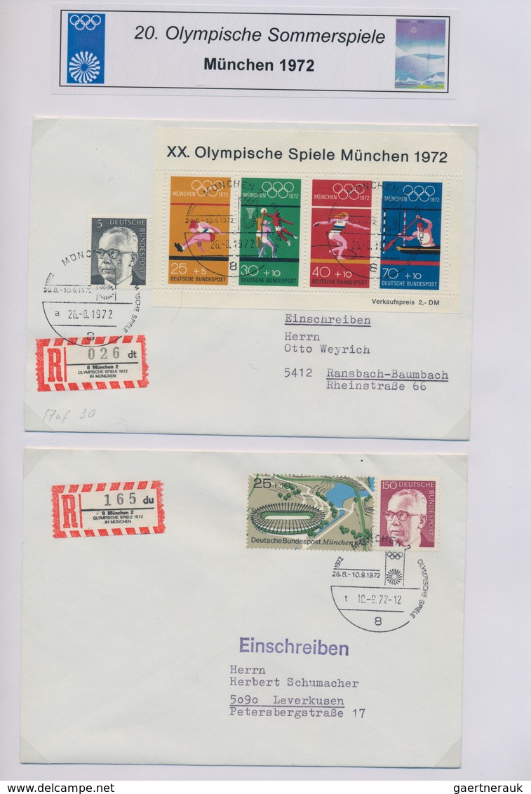 Thematik: Olympische Spiele / olympic games: 1972, Olympische Spiele , München, Kiel, Augsburg, sowi