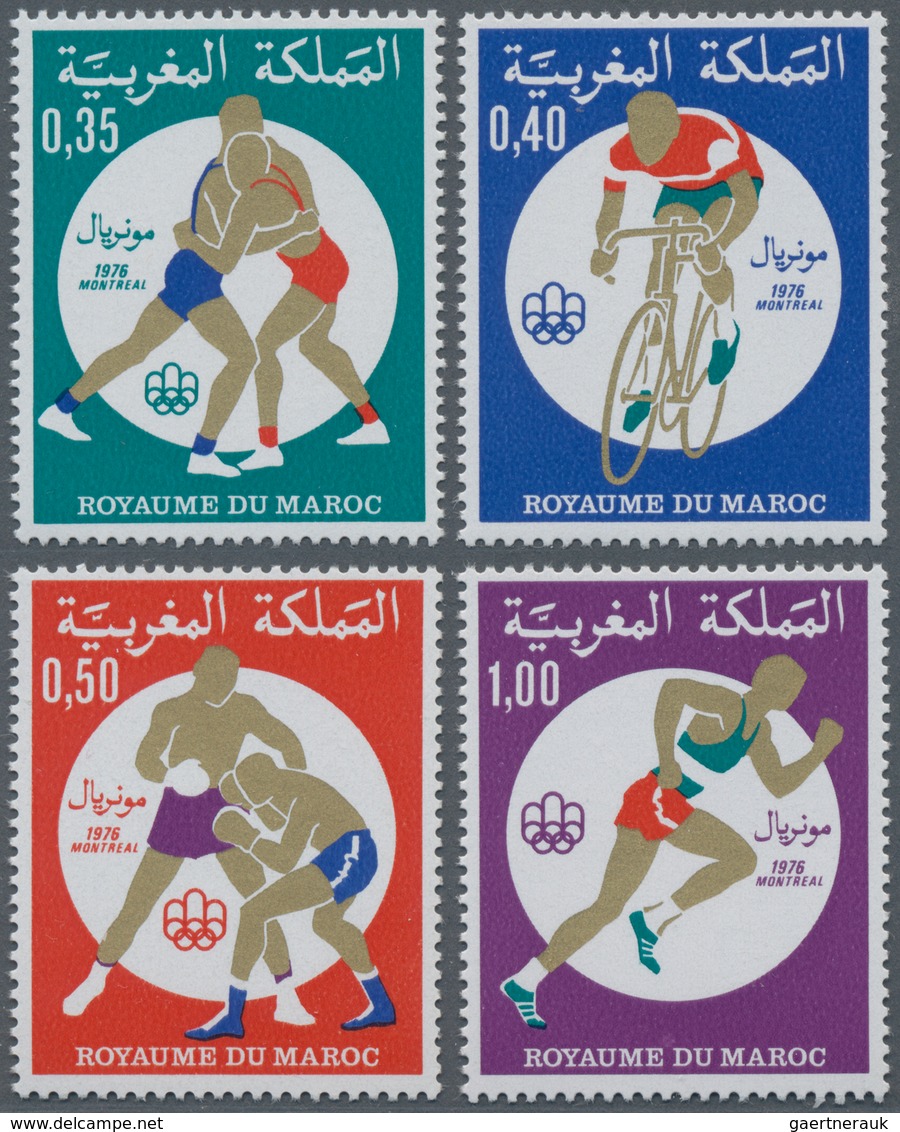 Thematik: Olympische Spiele / Olympic Games: 1976, MOROCCO: Summer Olympics Montreal Complete Set Of - Otros & Sin Clasificación